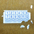 Free Design Easy to Tear Bottle Tamper Proof Eggshell Paper Seal Label Custom Tamper Evident Sticker