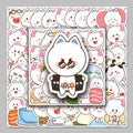 53PCS Source Wholesale Cute Stylish Fresh Artistic Personality Peach Fairy Sticker Album Headphones Flat Guitar Sticker