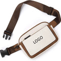 Hot Sale PU Shoulder Crossbody Phone Smooth Zipper Removable Clip Sports Waterproof Wholesale Custom Belt Waist Bag