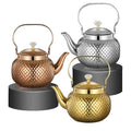 Factory Supply Saudi Arabia Gold Copper Color and Water Kettles Stainless Steel Tea Pot Available on Electric Ceramic Cooker