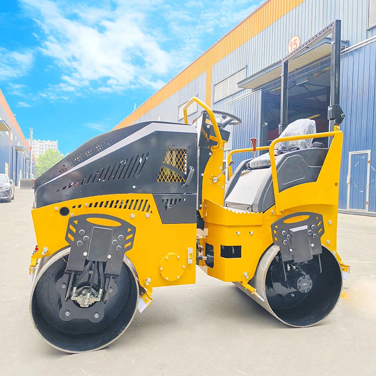 Ride on Double Drum Hydraulic Vibratory Road Roller Mini Roller for Sale