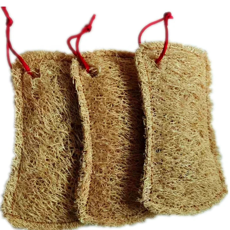100% Natural Biodegradable Bath Exfoliating Loofah Sponge Pads Organic Dish Luffa Kitchen Cleaning Loofah Sponge