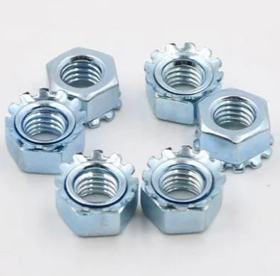 Factory Direct Zinc Plated Black Finish Stainless Steel Carbon Steel Alloy Steel External Tooth K Type Lock Nut