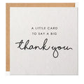 Simple Elegant Invitation Thank You Greeting Card Blank Inside for Men Women Kids Teachers for Christmas Birthday Made of Paper