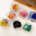 Wow Sheila Box Package Cute Hair Bands Accessories 18pcs/box Multi Candy Color High Elastic Hair Ties for Kids