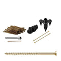 Eliminate Squeaky Noise Floor Repair Kit with 5 Tools and 50 Screws for Wood Floors Eliminate Squeaks Under Carpeted Floors