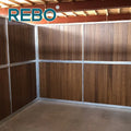 REBO MH761 Bamboo Stall Panel Woca Oiled Surface Tongue Groove Sides Horse Stable Board Solutions 1195x127x24mm 5-Year Warranty