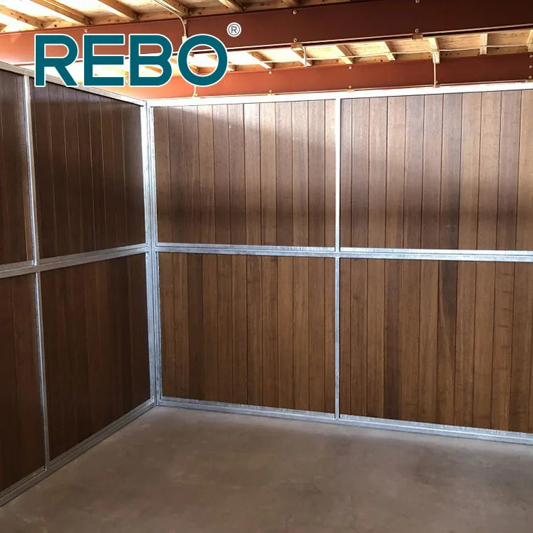 REBO MH761 Bamboo Stall Panel Woca Oiled Surface Tongue Groove Sides Horse Stable Board Solutions 1195x127x24mm 5-Year Warranty