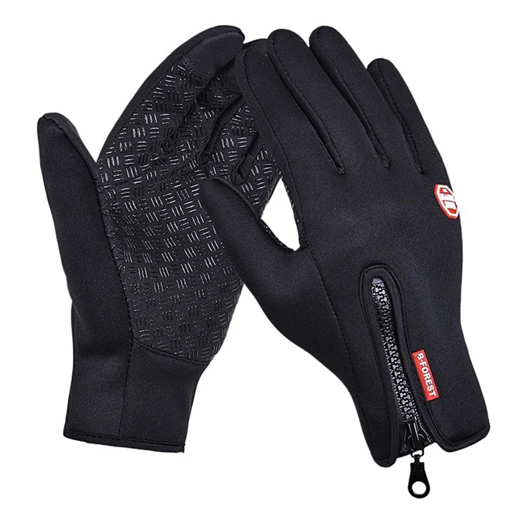Mens Winter Warm Gloves Touch Screen Fishing Waterproof Lady Ski Autumn Breathable Sport Ridding Windproof Women Non-Slip Gloves