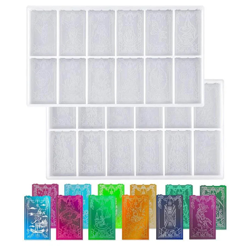 HY Tarots Card Resin Mold Silicone Game Resin Casting Epoxy Molds