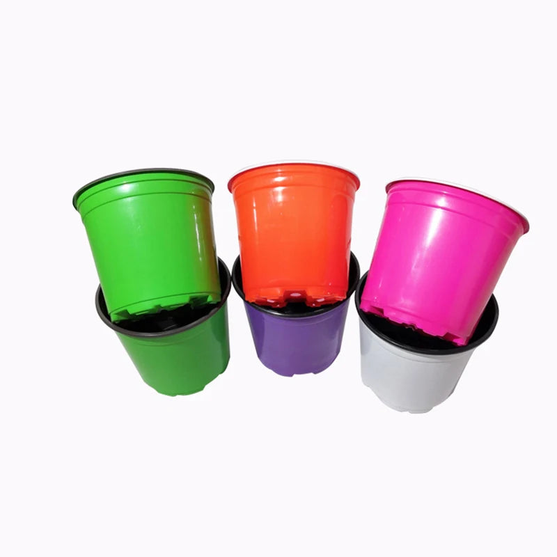 Wholesale Cheap Double Color Plastic Pot PP Material Nursery Pots for Landscape Greening Private Garden