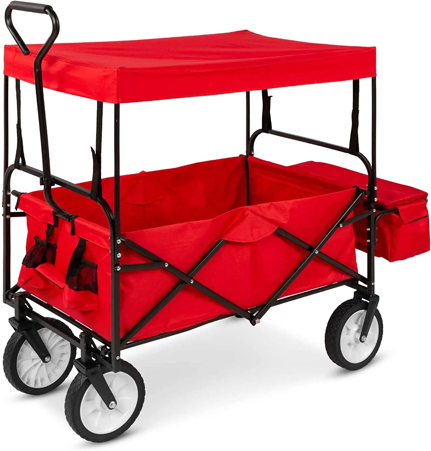 Woqi Selling 4 Wheel Outdoor Camping Foldable Kids Wagon Folding Utility Beach Sport Wagon