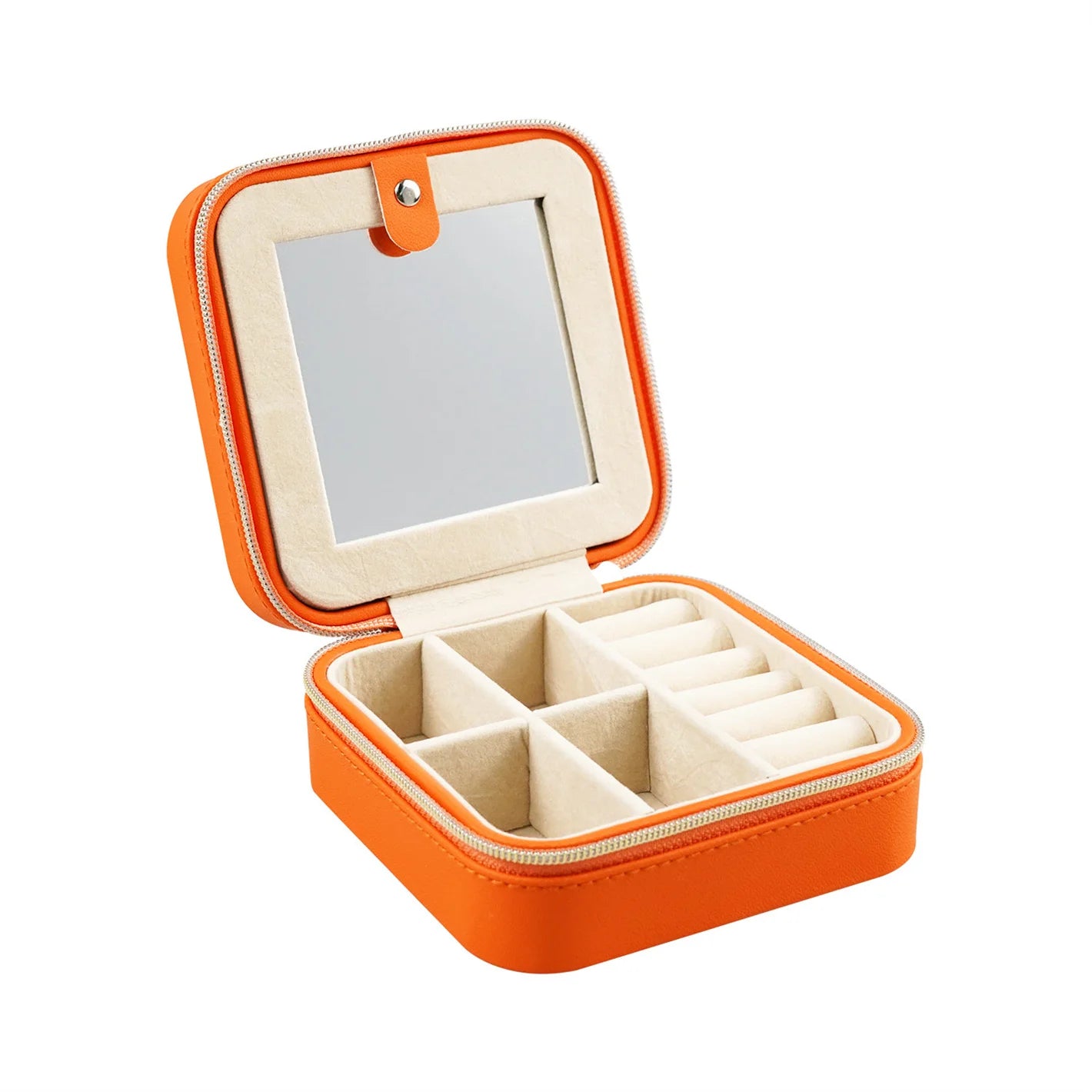 Orange Set Pu Leather Price Packaging Cotton Filled Cardboard Glass Jewelry Box for Fine Jewelry Box Magnetic Jewelry Gift Box