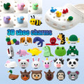 Customized Wholesale 3D PVC DIY Clog Sandal Animal Accessories Shoes Decorations Dog Dolphins Duck Frog Shoe Charms