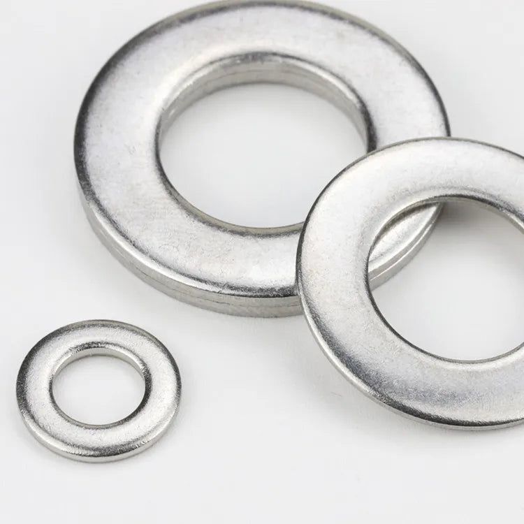 GB Standard Stainless Steel Flat Washer M2-M20 Plain Washer NINDEJIN Brand Model 304-98