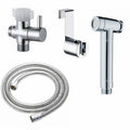 Stainless Steel Chrome Modern Handheld Sprayer Toilet Bidet Shattaf Set Woman Eco-Friendly Easy Installation Portable Cleaning