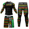 Cody Lundin Custom Men Jiu Jitsu Rashguard Snake Graphic Masculine BJJ Training No Gi Fightwear Sublimation Gym Fitness Sets