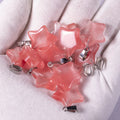 Huiying Wholesale watermelon quartz pendant star shaped crystal healing stones pendant jewelry