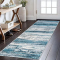 Hallway Runner Rug Washable Boho Soft Area Rug Abstract Pattern Non-Slip Faux Cashmere Vintage Rug for Kitchen Entryway Laundry