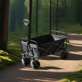 High Loading Collapsible All-terrain Heavy Duty Metal Foldable Picnic Camping Garden Shopping Trolley Wagon Cart for Garden