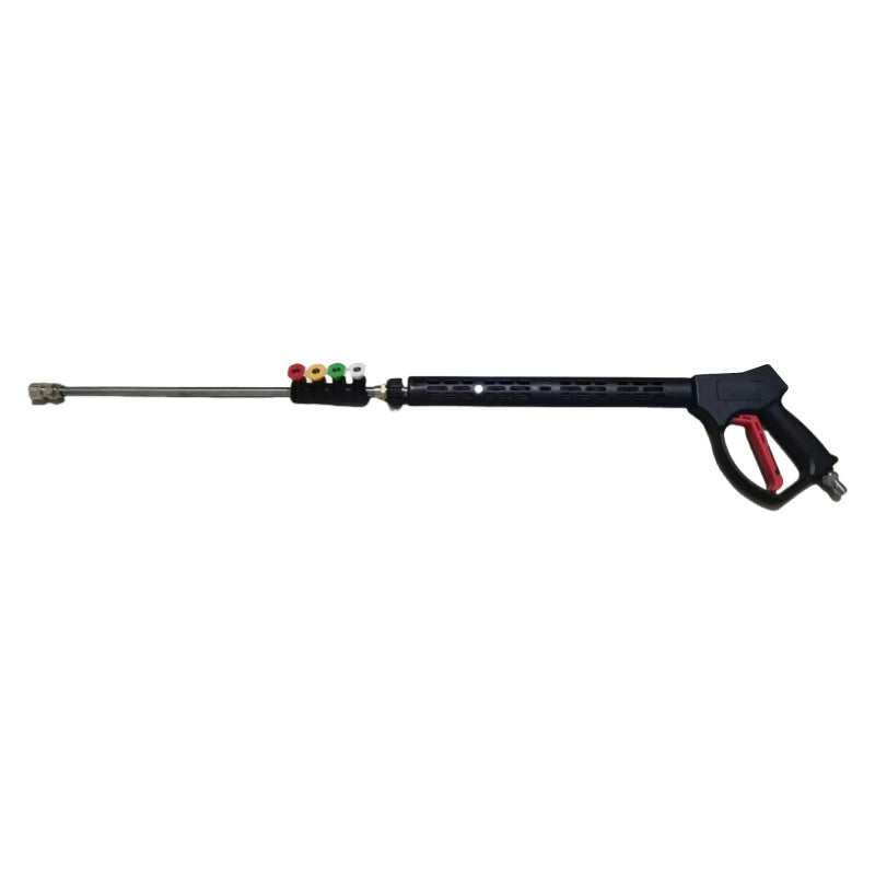 4000psi High Pressure Household Cleaning Long Gun with Five-Color Nozzle Connecting Rod M22 Metal Hose Set New Condition