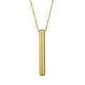 Simple Memorial Cremation Ashes Keepsake Pendant Necklace Stainless Steel Jewelry Urn Necklace Wholesale