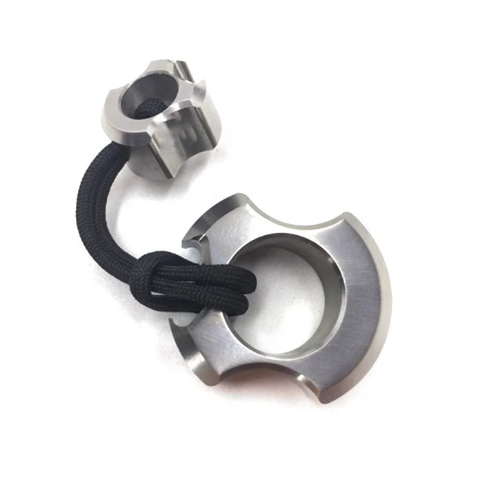 Factory Price TC21 Titanium Alloy Super-Hard CNC Machined Camping Outdoor EDC Tool for with Bottle Opener Finger for