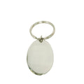Stainless Steel Vintage Christian Oval Key Chain Blank Plate Pet Collar Pendant Dog Puppy Name ID Memento High Polish Necklace