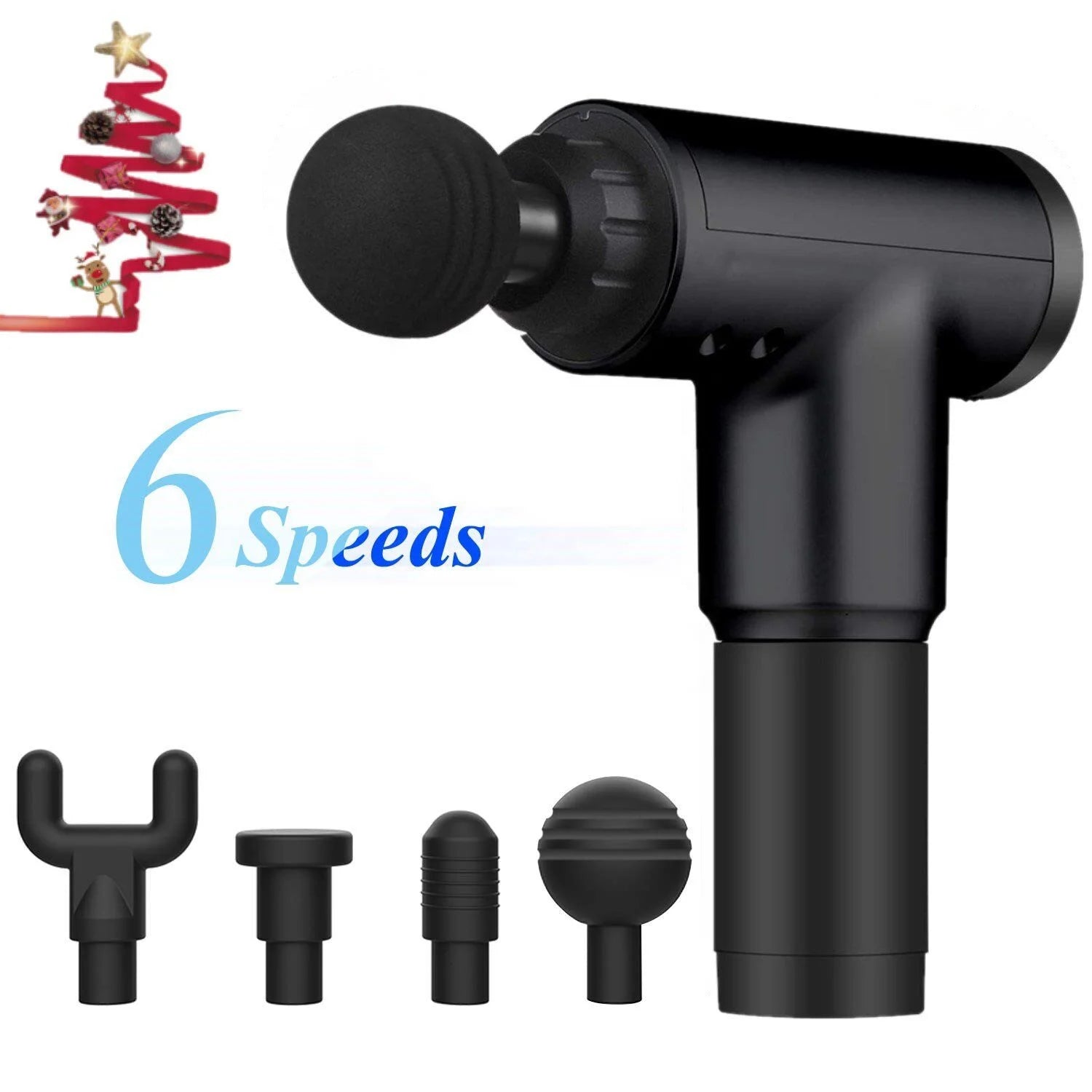 Custom Logo 6 Speed Rechargeable Quiet End Vibration Hot Sale Muscle Massage Gun