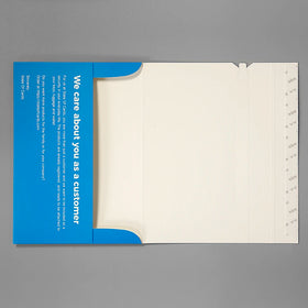 Spot Printing Blue Seal Closure Custom Paper Envelope Mailer Packaging