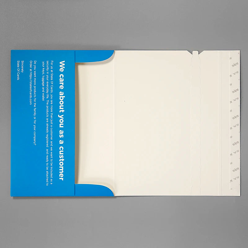 Spot Printing Blue Seal Closure Custom Paper Envelope Mailer Packaging