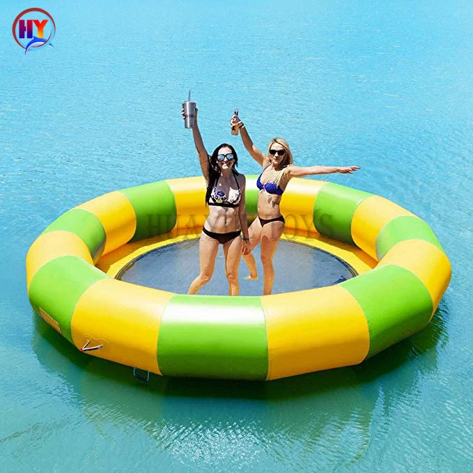 Best Selling Summer Water Floating Toy Inflatable Water Park  Jump Inflatable Floating Water Trampoline for Sale