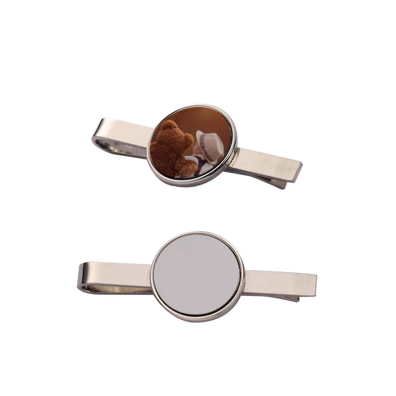 Daily Used Sublimation Blank Metal Decoration Simple Necktie Clip for Business Man