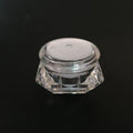 5g Diamond Shape Acrylic Plastic Cosmetic Container Clear Face Cream Jar for Eye Cream 20g Capacity
