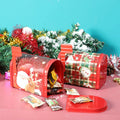 Personalized High Quality Creative Tinplate Shaped Candy Cookie Packaging Box Can Small Red Metal Christmas Gift Box Tin