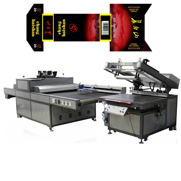 Large Size Automatic Flatbed Oblique Arm Fabric Screen Printer New Condition Serigraphy Printing Machine Cardboard Card Printer