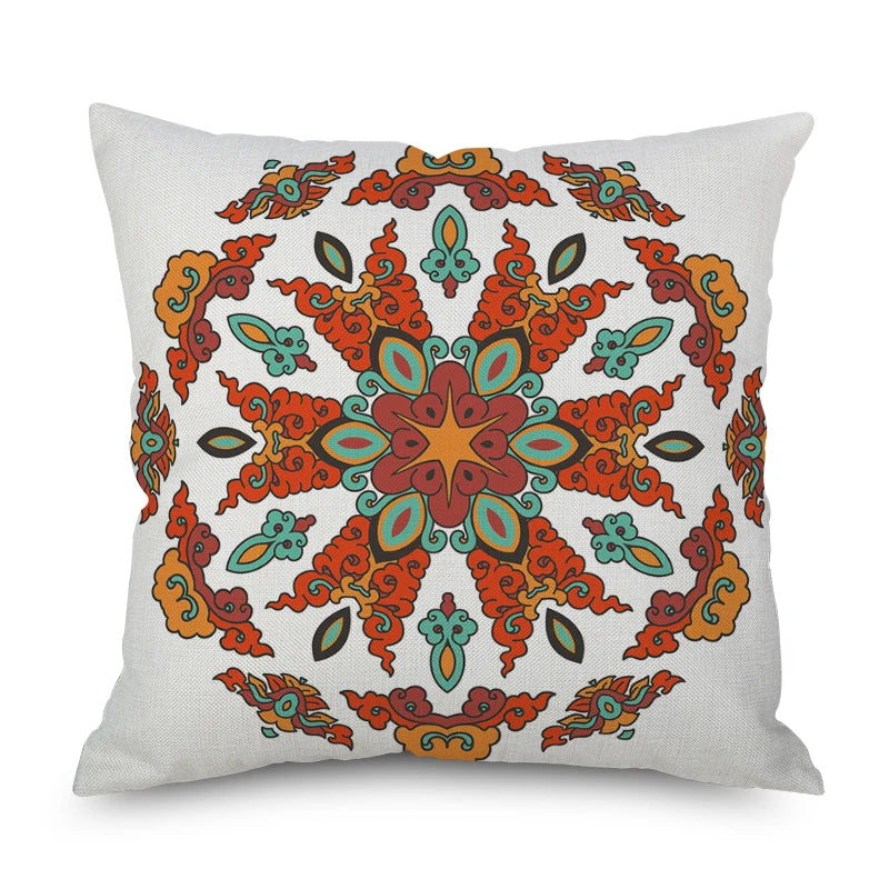 Cotton Ethnic Style Pillow Case Car Sofa Cushion Cover 45x45cm Luxury Pillow Case