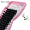 Easy Fan Lashes Long Synthetic Korean PBT with C Curl Single and Mix Lengths From 20mm to 25mm Rapid Blooming Eyelash Extension