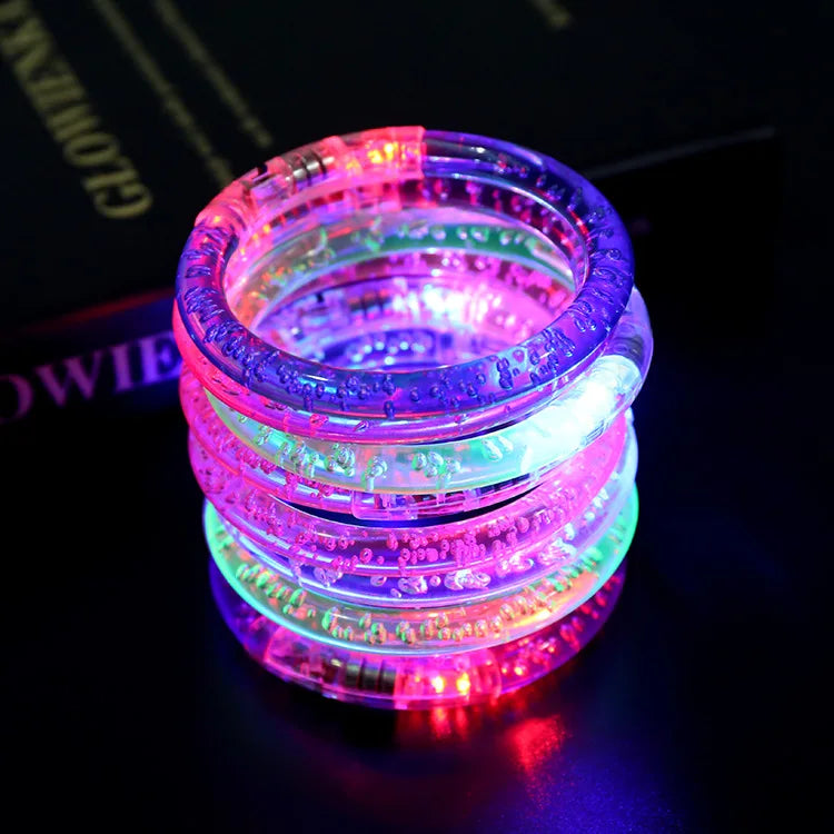2025 Hot Selling Acrylic LED Light Bracelet Wristband Christmas Decorations-Glow Sticks
