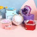 Wholesale New Valentine Day Rose Eternal Flower Gift Box Ring Earrings Necklace Drawer Jewelry Boxes
