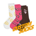 FREE DESIGN & MOCKUP Customized Design logo Women Socks Custom Oem Women Socks