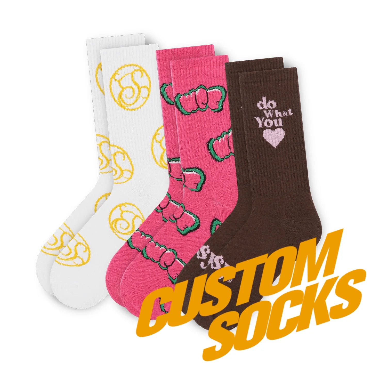 FREE DESIGN & MOCKUP Customized Design logo Women Socks Custom Oem Women Socks