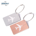 Factory Supply Custom Wholesale Metal Plane Luggage Tag