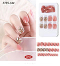 Custom Artificial Fingernails-Full Cover French Tips Acrylic False Nail Patch Matte Press-on Nails for Finger Design Style
