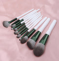 Private 12pcs Makeup Brush Set Custom Logo Super Soft Synthetic Hair Wood Handle Professional Makeup Brushes for Women Beauty