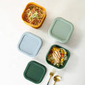 Food Grade Silicone Children's Snack Storage Box High Temperature Safety and Leak Prevention Kids Lunch Box for School