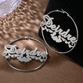 Customized Shiny Name Earrings Stainless Steel Hip Hop Style Minimalist Earrings Personalized Birthday Gift Party Women Jewelry