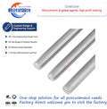 Grade 8.8/10.9/12.9 High Strength Steel Screw 3.2m 1m Full Threaded Rods Stud DIN Standard Zinc Galvanized Double Ended Studs