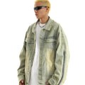 Custom logo Print Casual Streetwear Wholesale Fashion Denim Jacket Riding Coats Denim Jeans Mens Jackets Denim Jacket