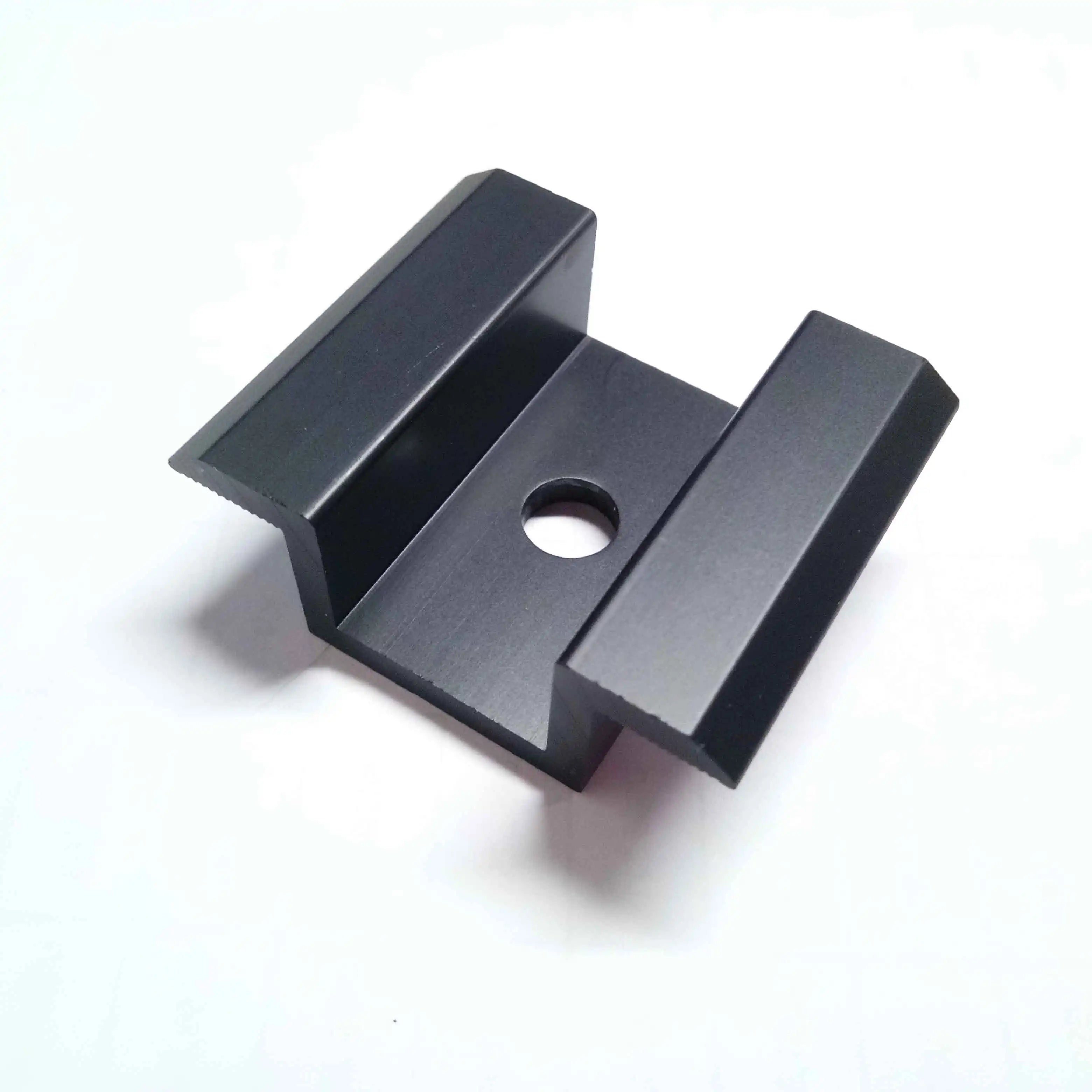 Aluminum Black Color Solar Panel Mid and End Clamps 30mm Mid Clamp Solar with Earth